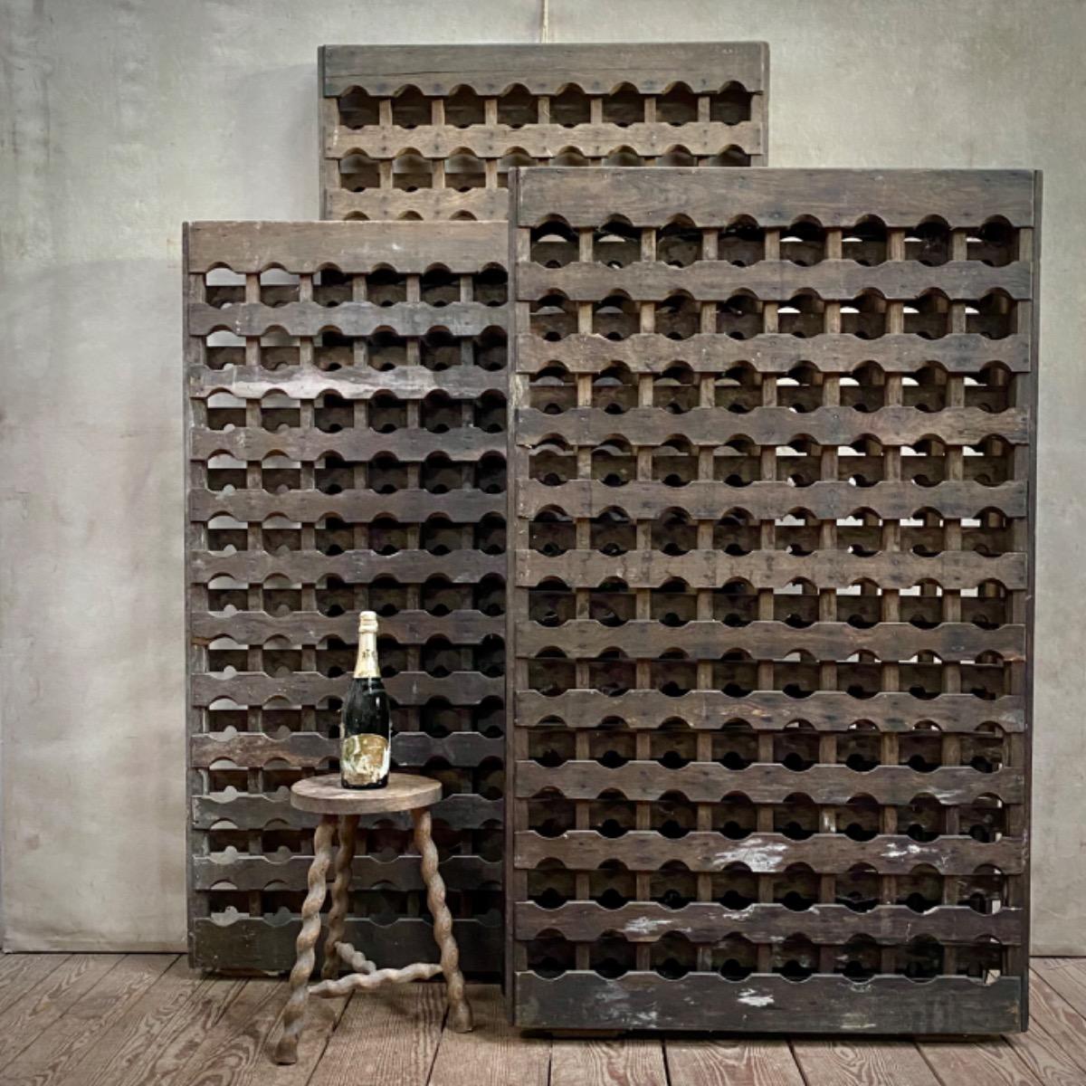 Champagne bottle racks 