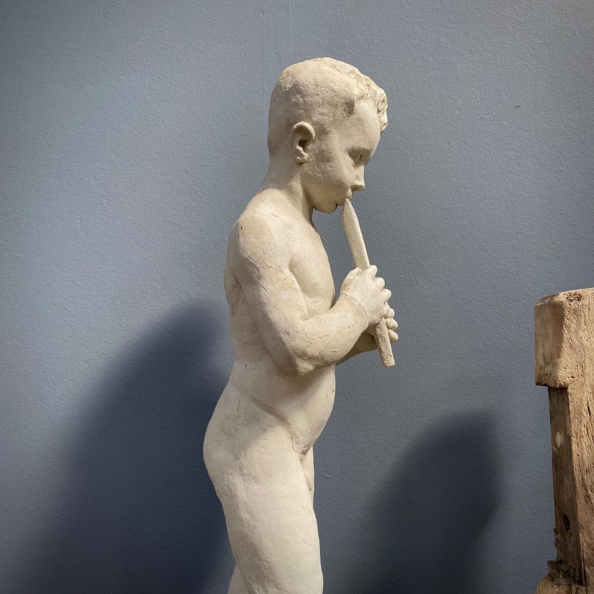 Concrete garden statue