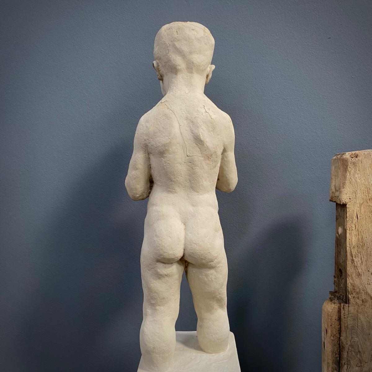 Concrete garden statue