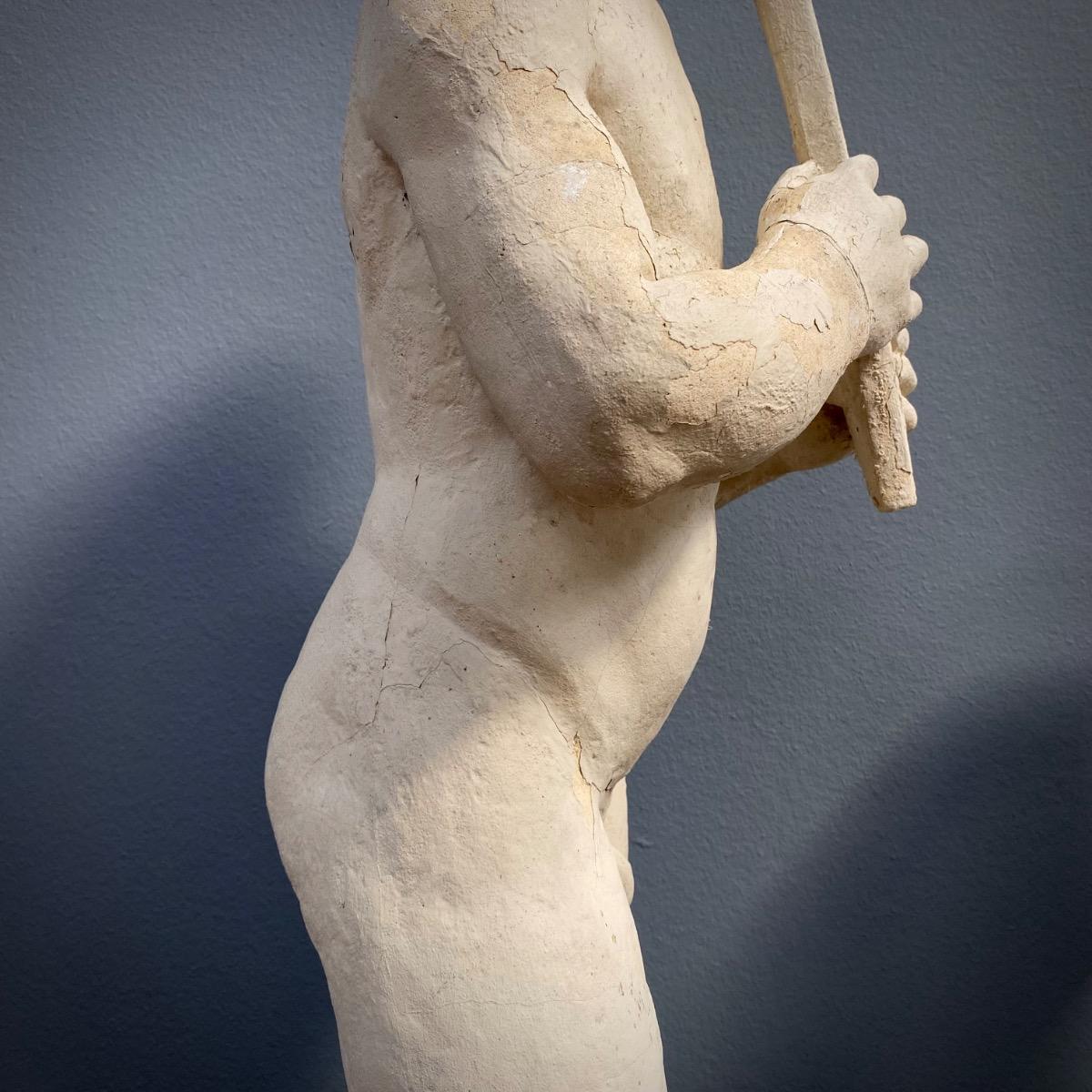 Concrete garden statue