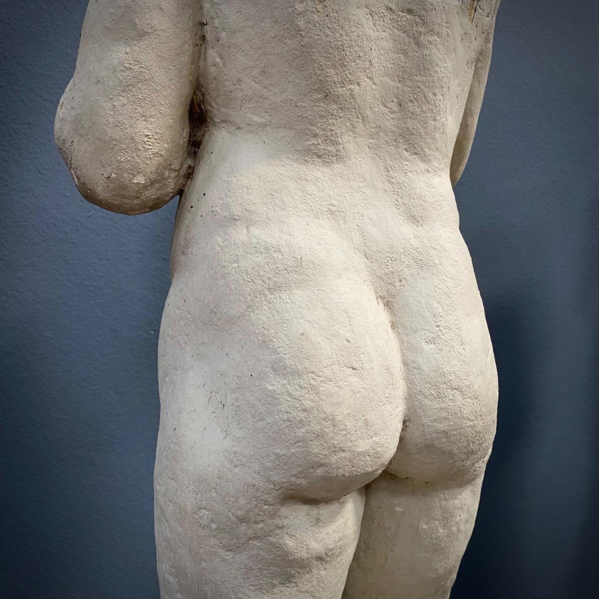 Concrete garden statue