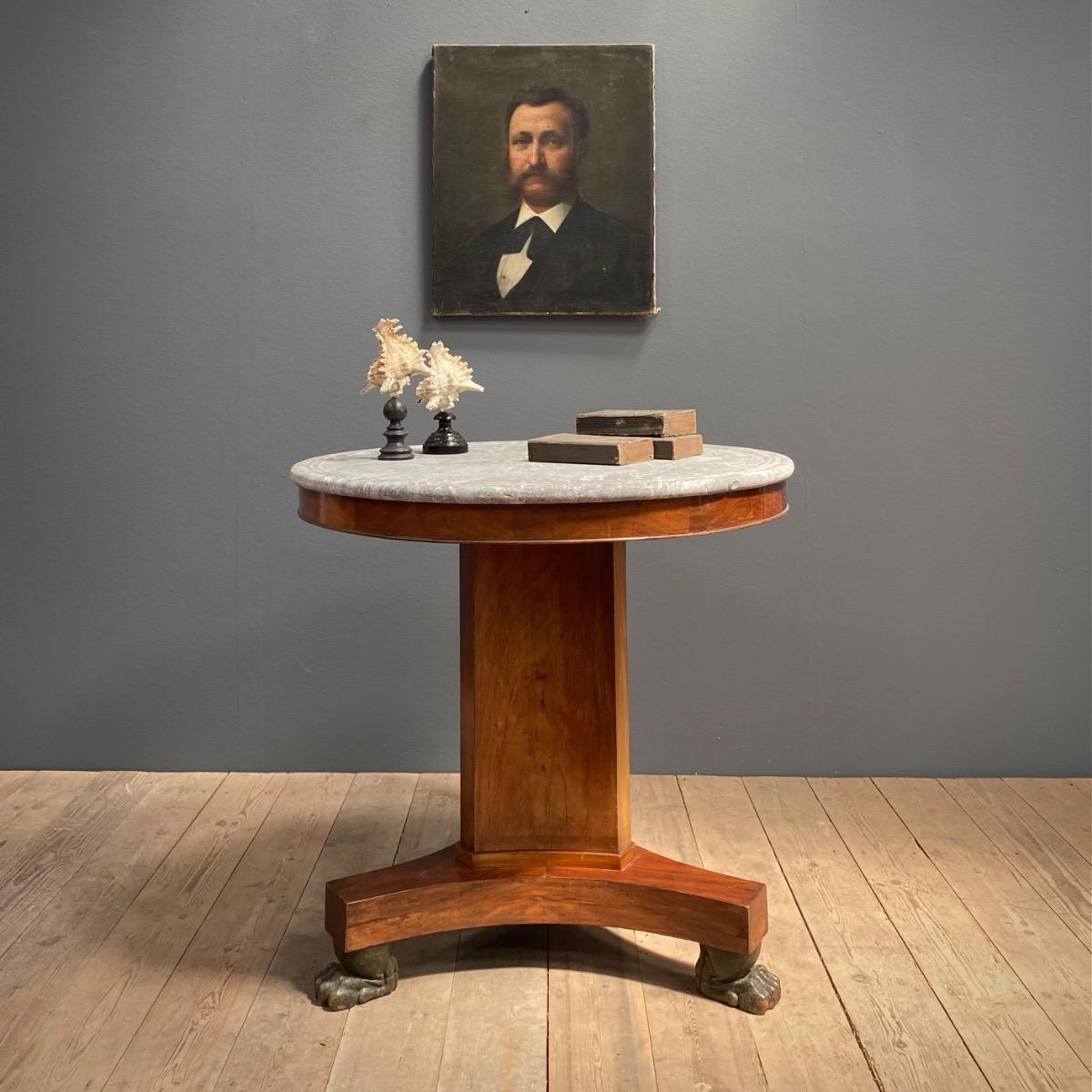 Empire pedestal table