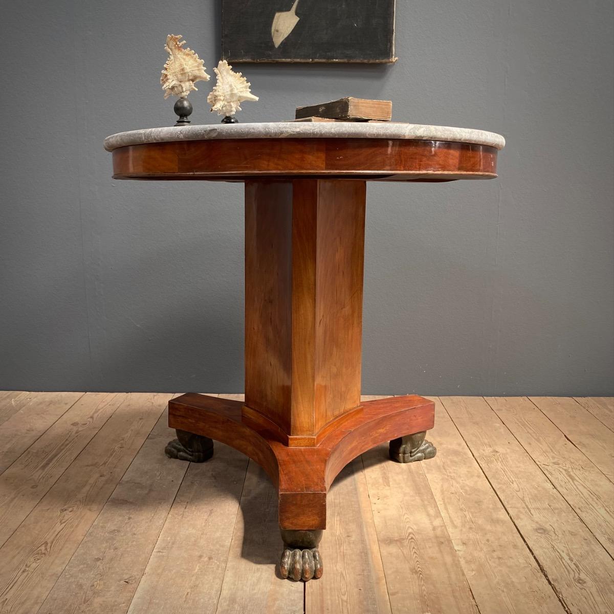 Empire pedestal table
