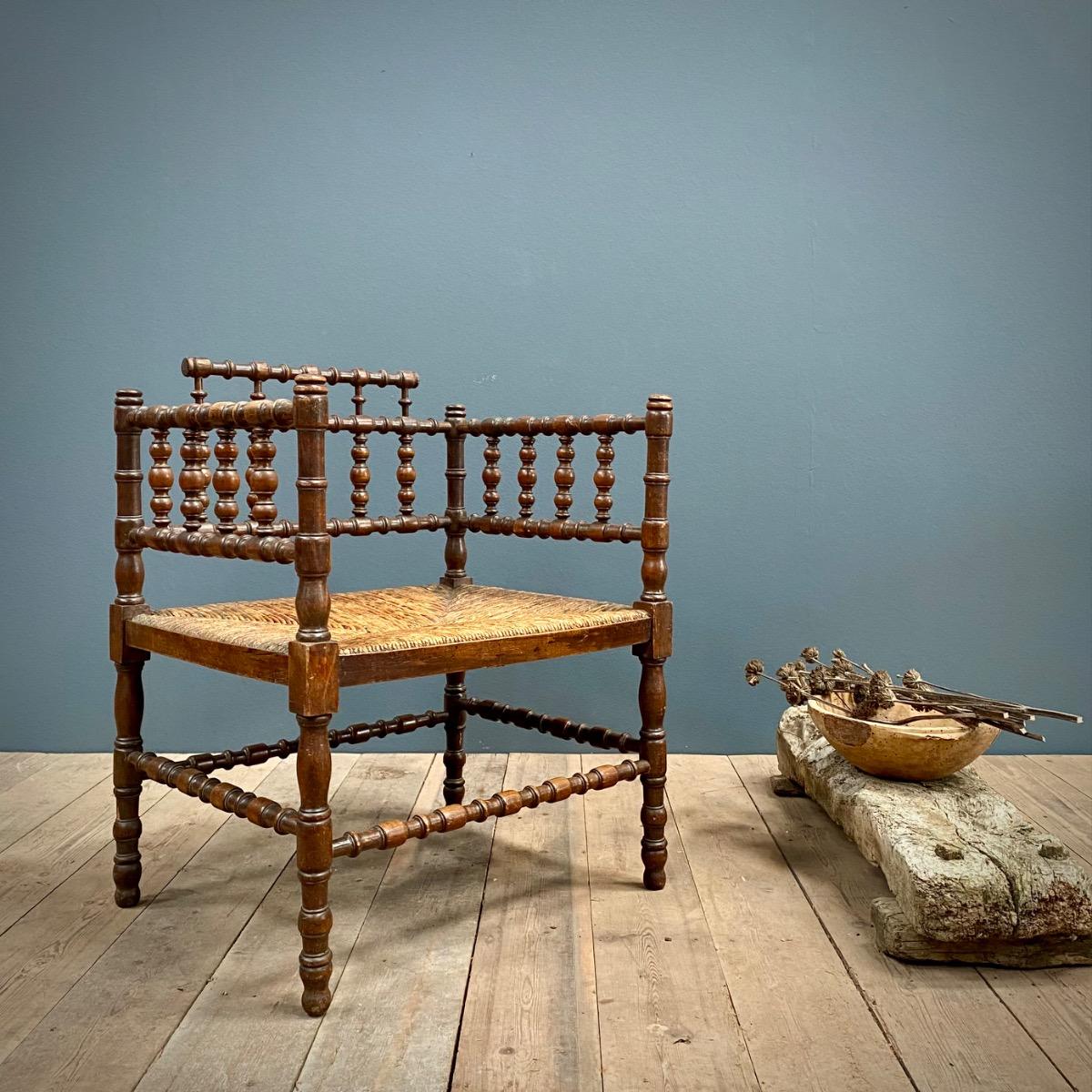 Folk art armchair