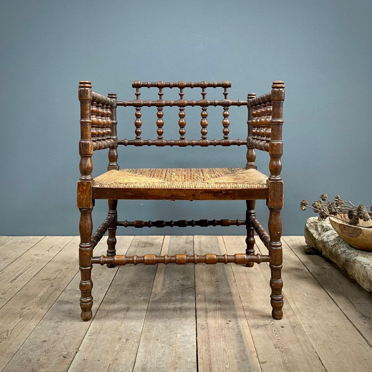 Folk art armchair