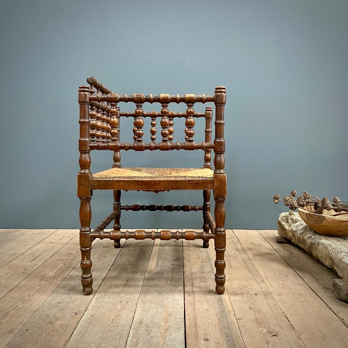 Folk art armchair
