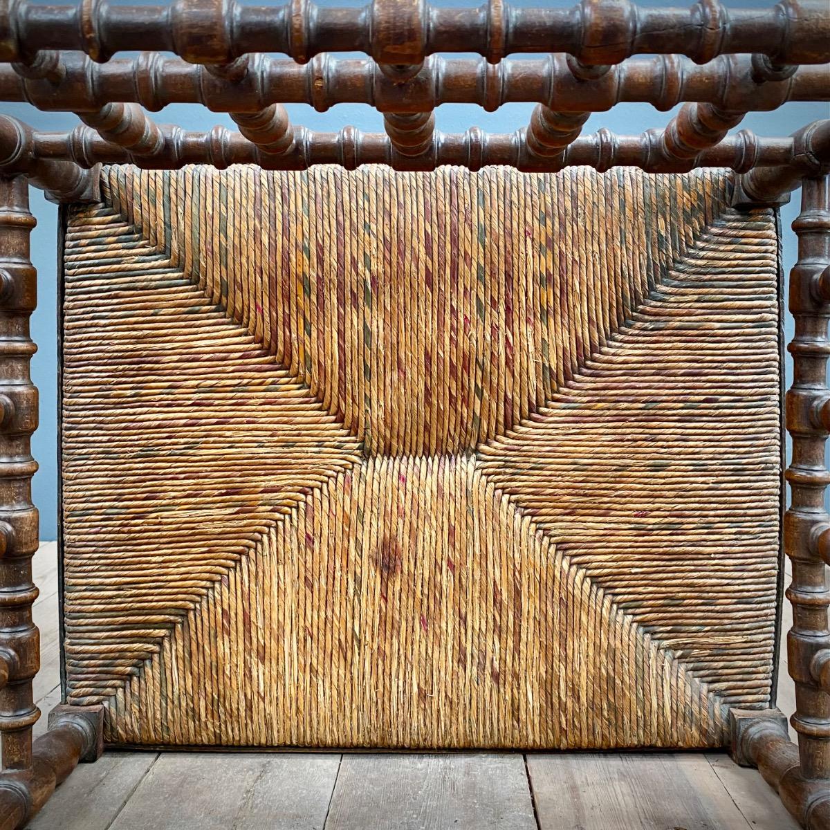 Folk art armchair