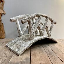 Garden concrete bridge