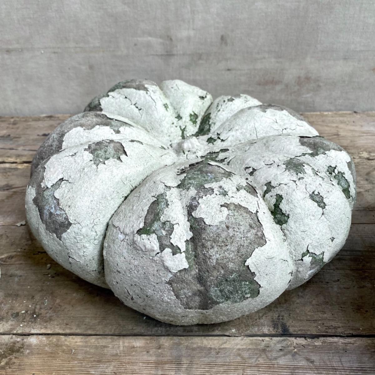 Garden concrete pumpkins