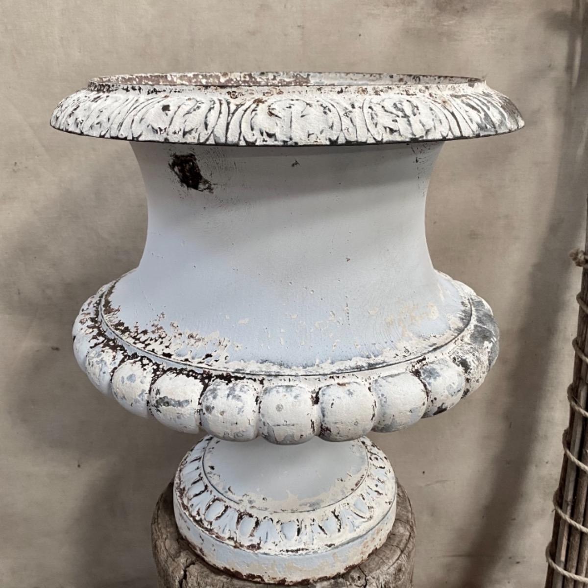 Large garden cast iron urn