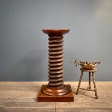 Large wooden pedestal 