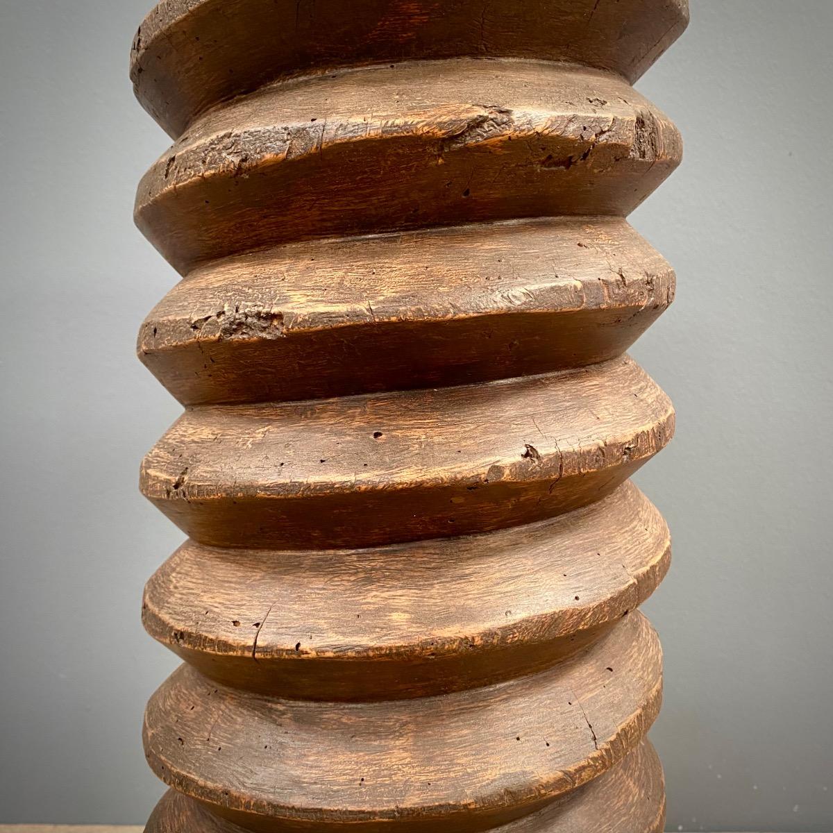 Large wooden pedestal 