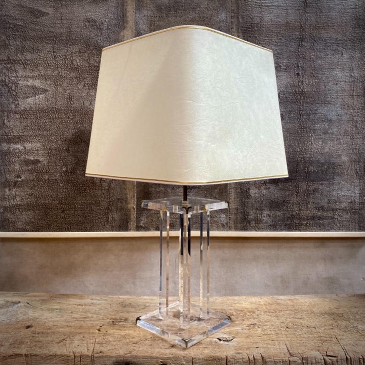 Lucite lamp