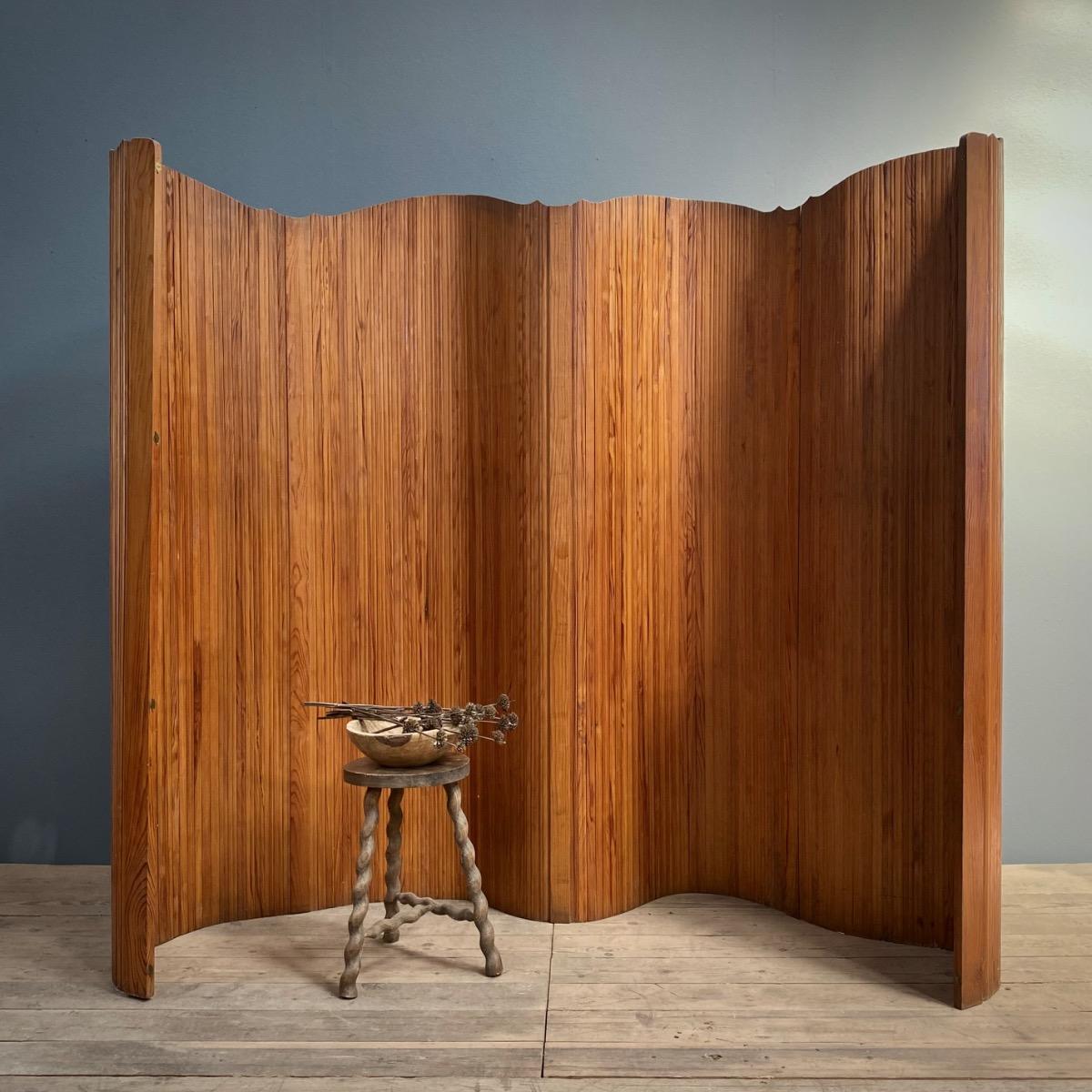 Modernist wooden screen