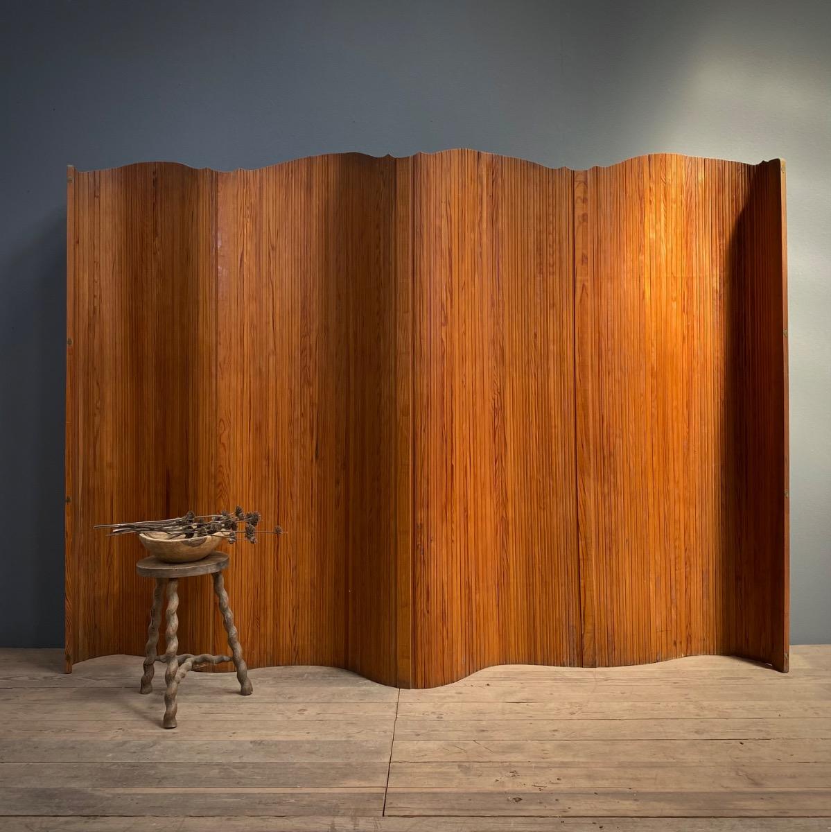Modernist wooden screen