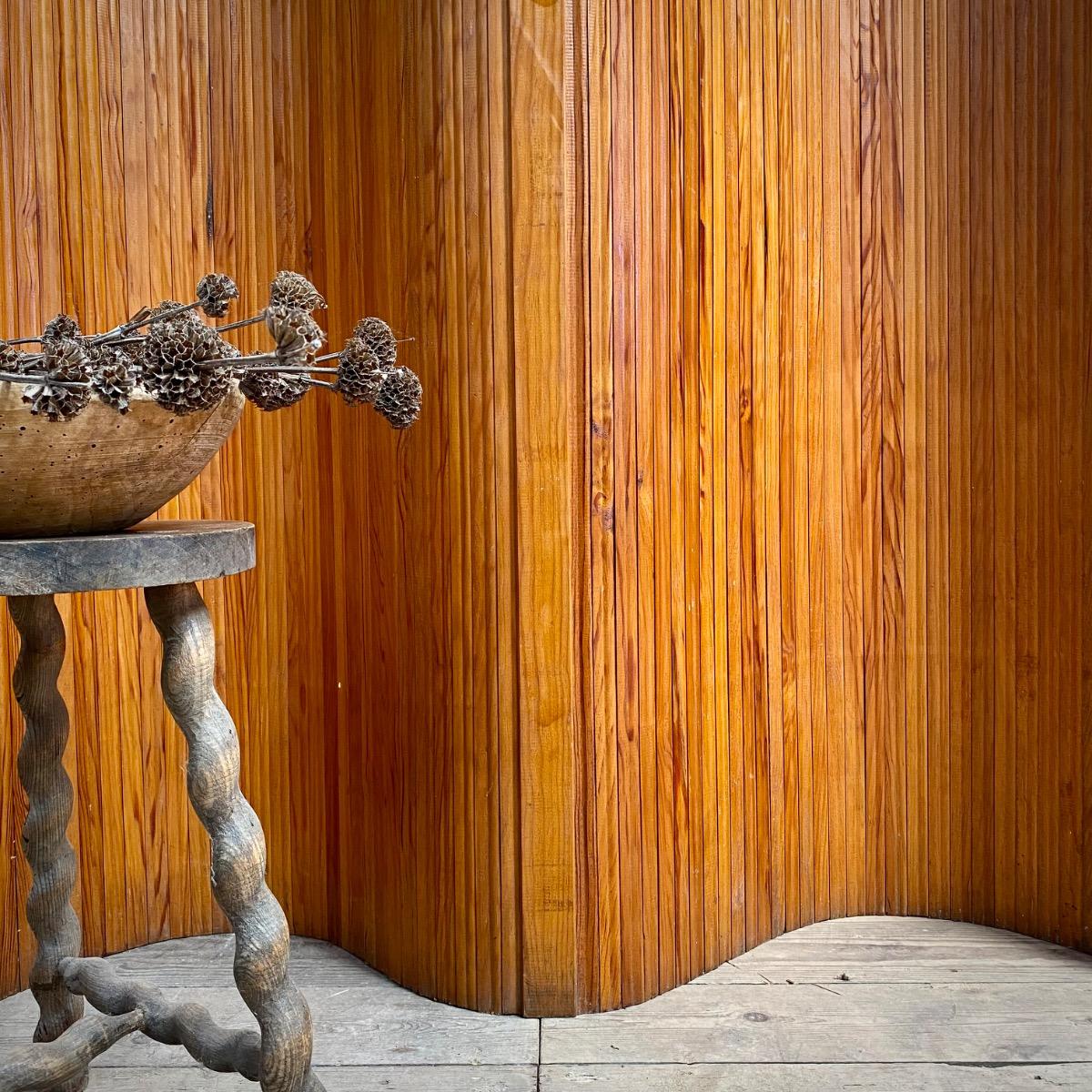 Modernist wooden screen
