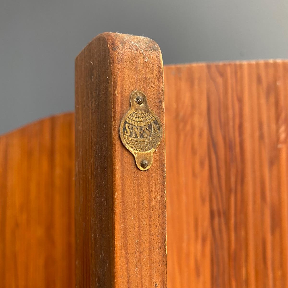 Modernist wooden screen