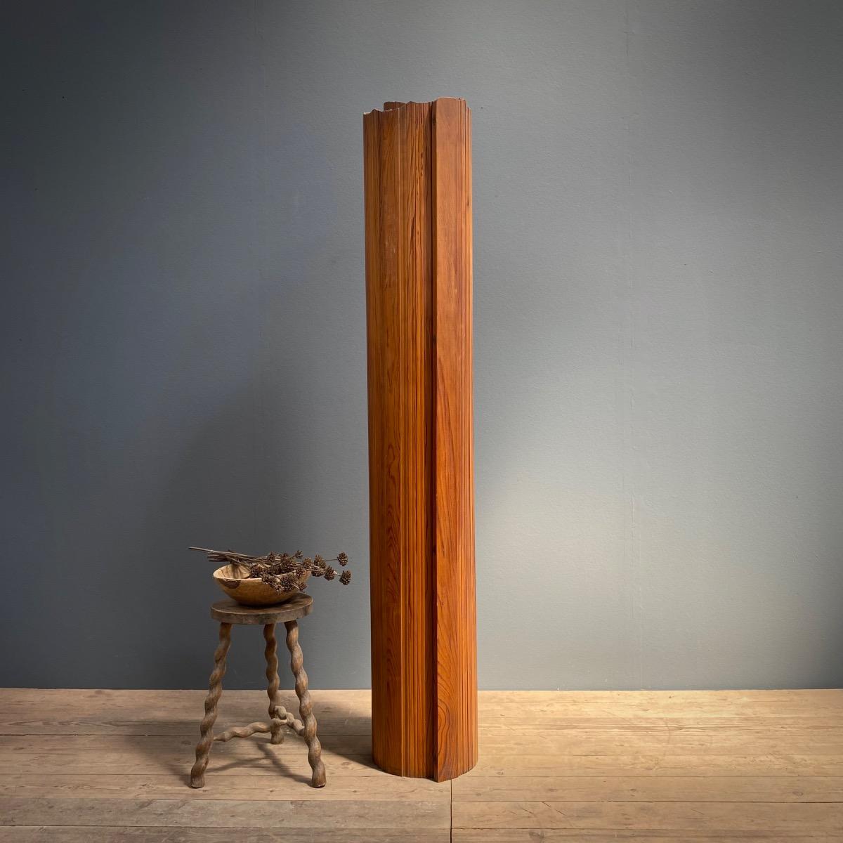 Modernist wooden screen