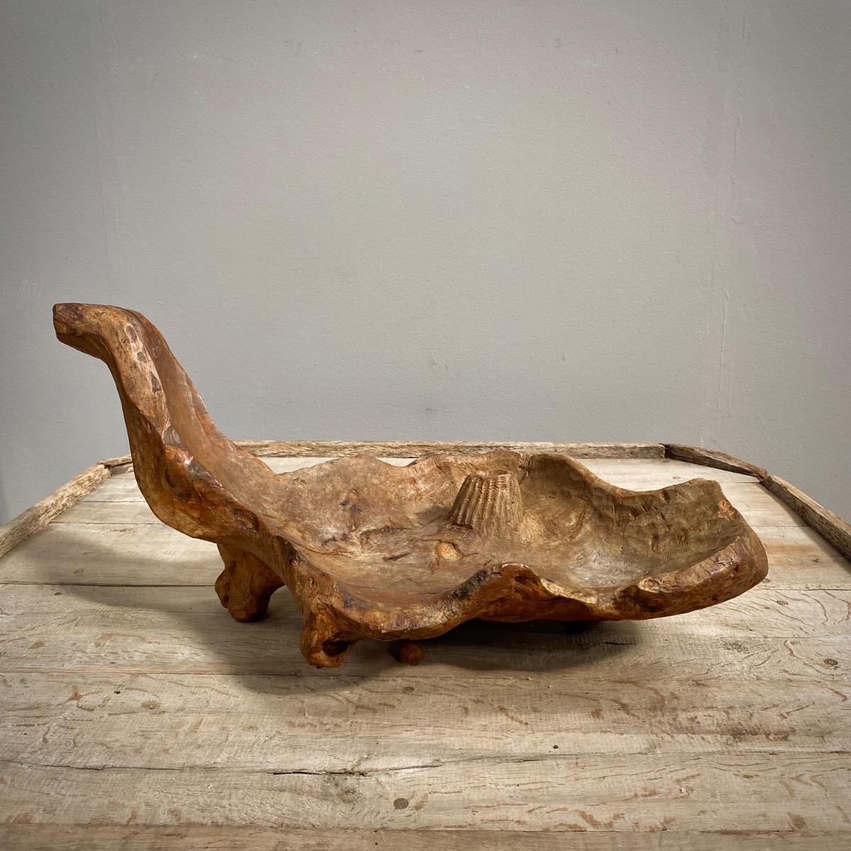 Primitive wooden bowl 