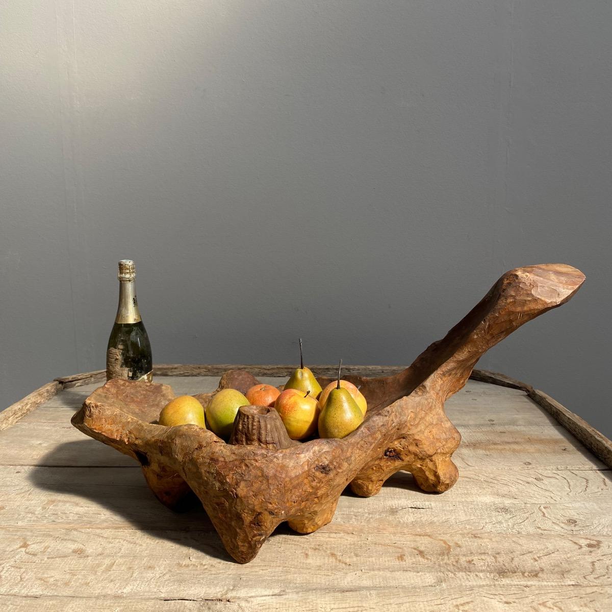 Primitive wooden bowl 