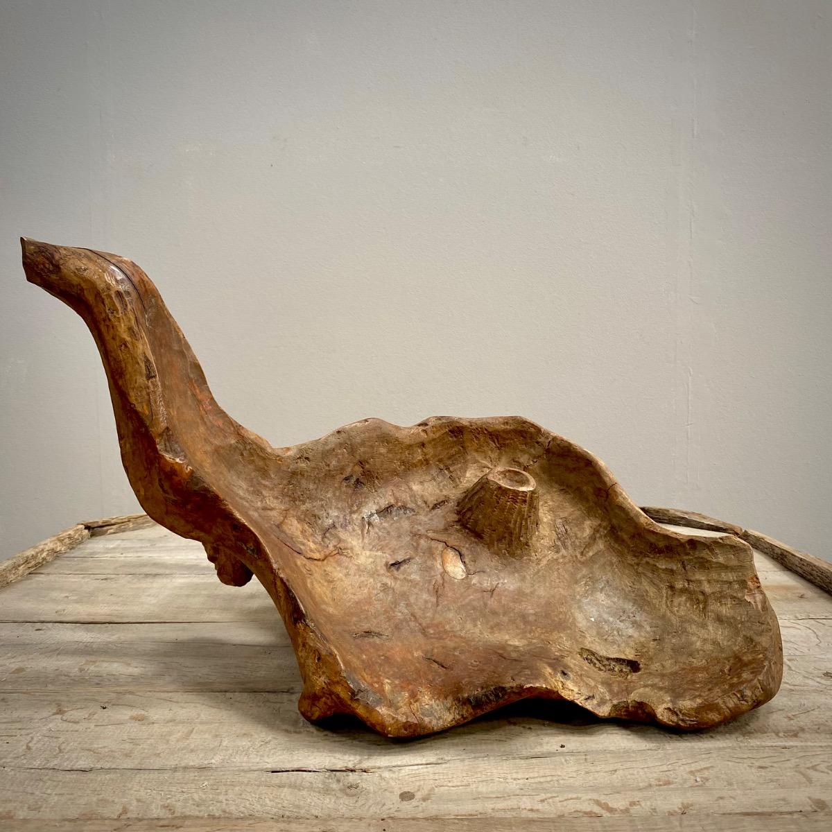 Primitive wooden bowl 