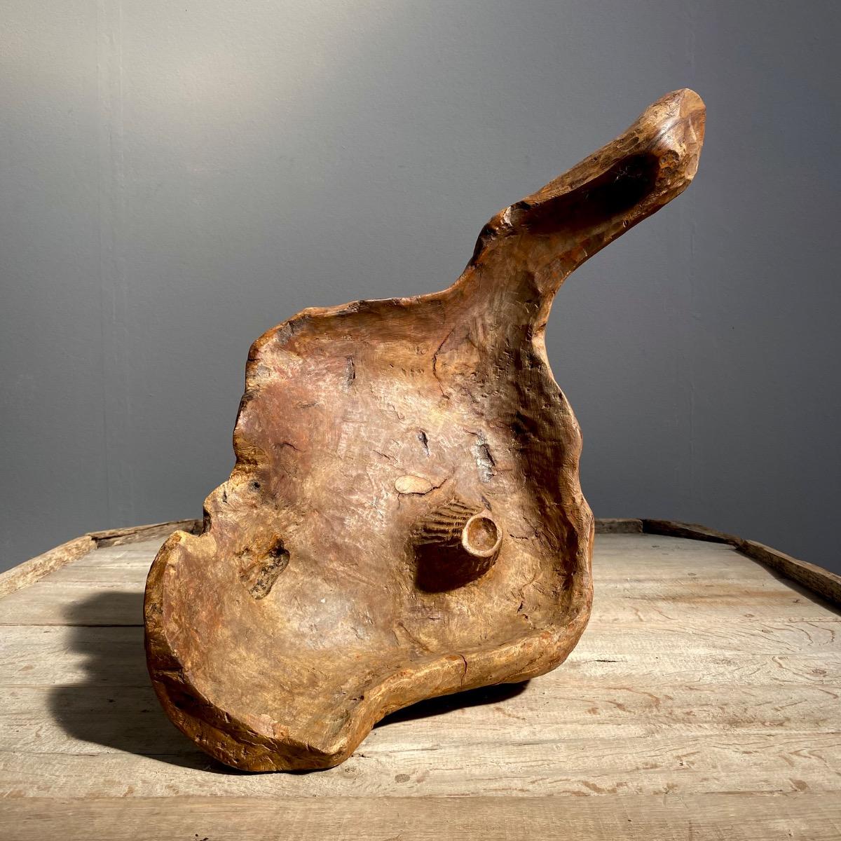 Primitive wooden bowl 