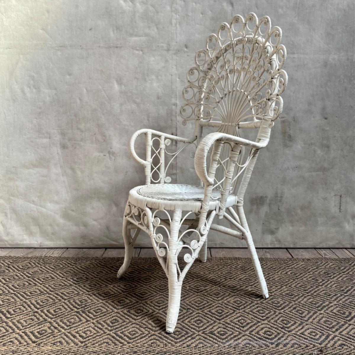 Rattan Peacock armchair