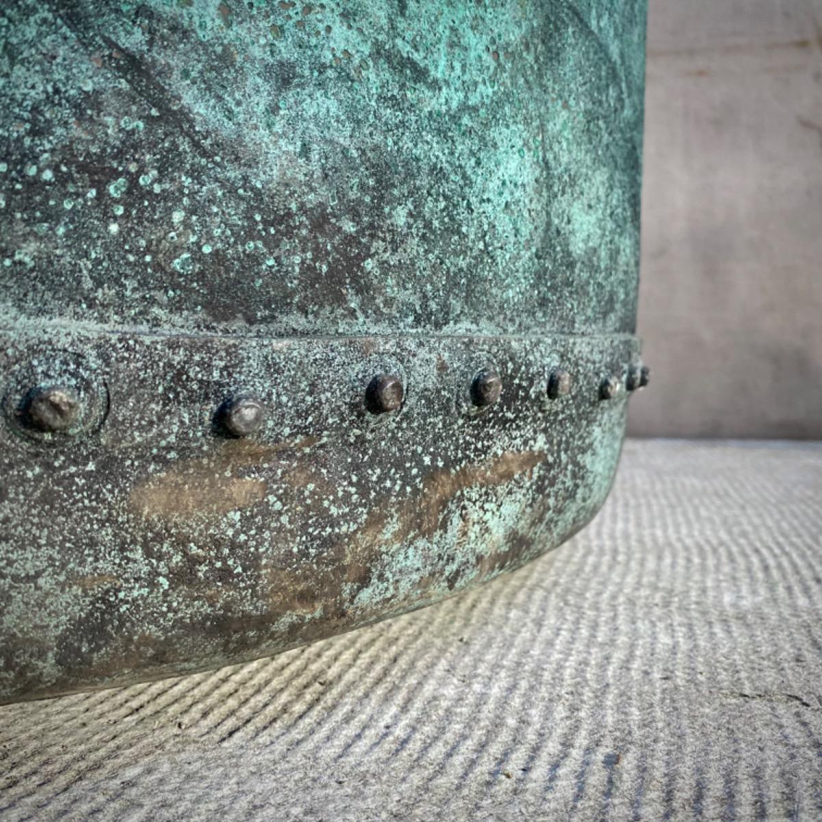 Riveted copper tub