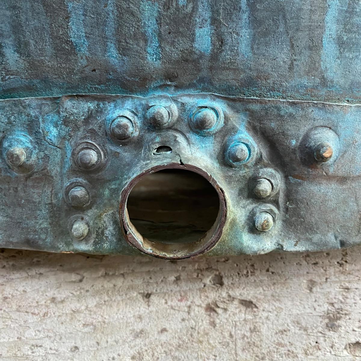 Riveted copper tub