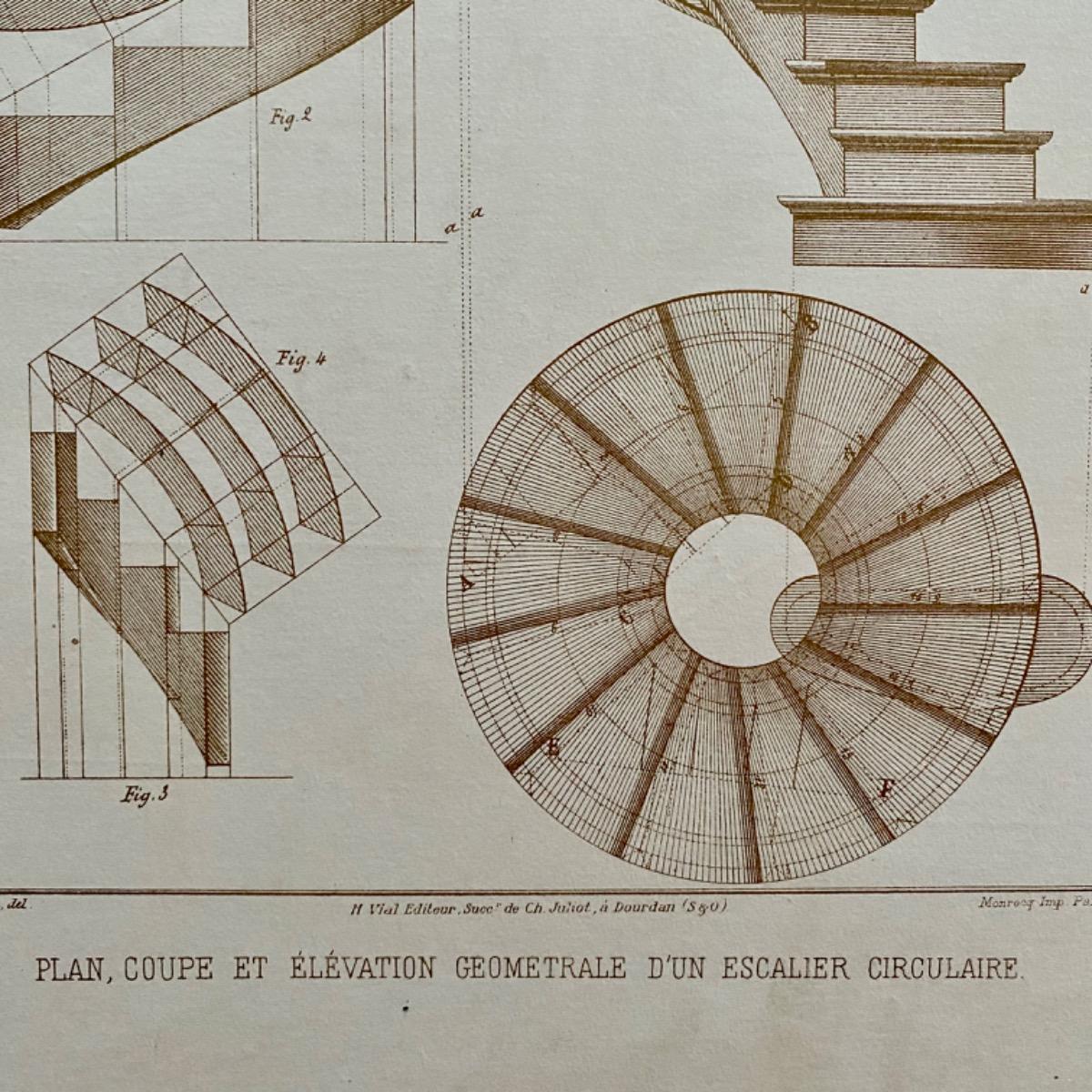 Staircases printed plates