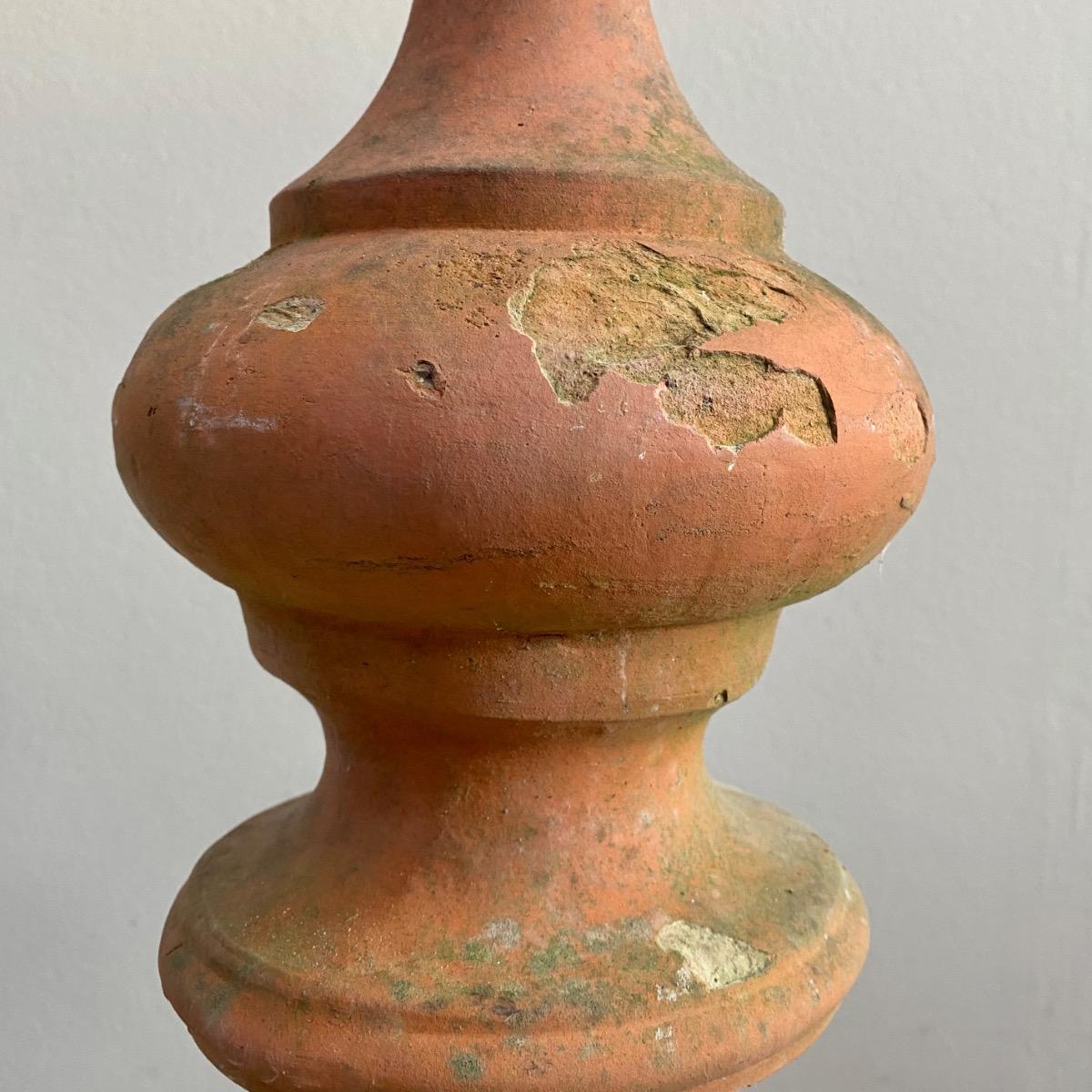 Terracotta finials 