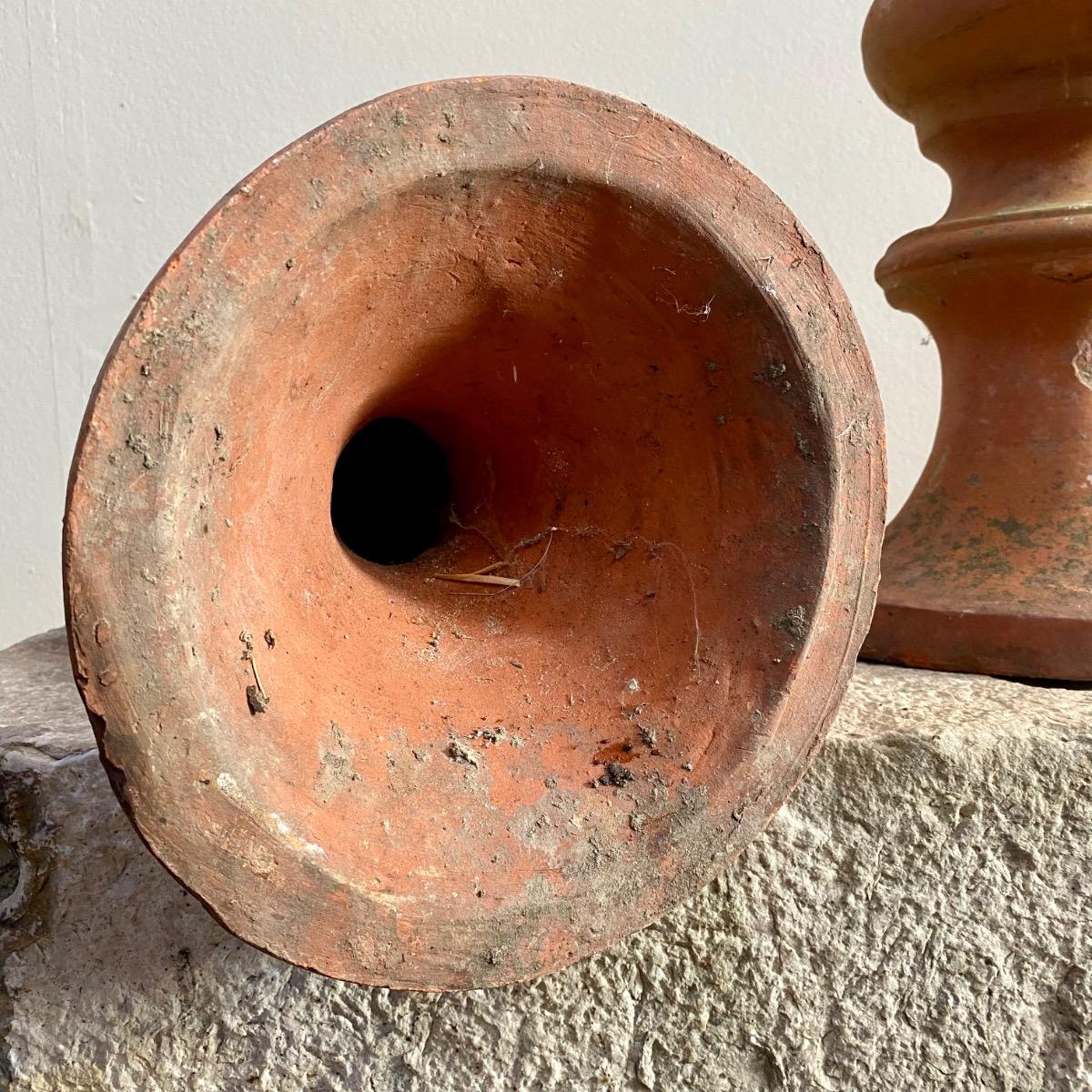 Terracotta finials 