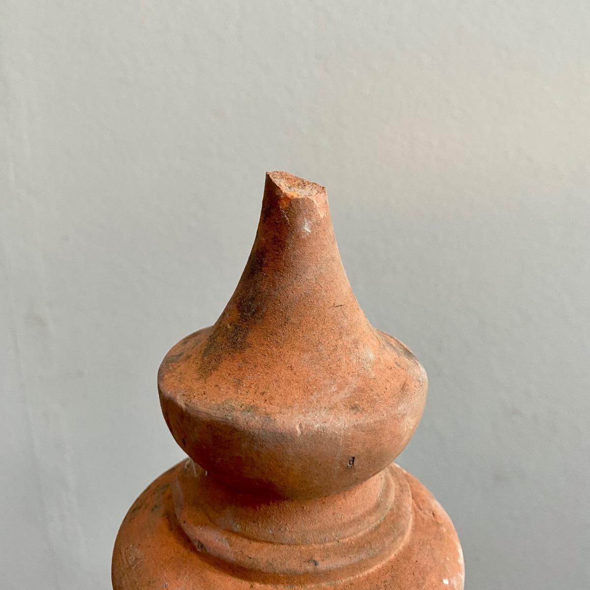 Terracotta finials 