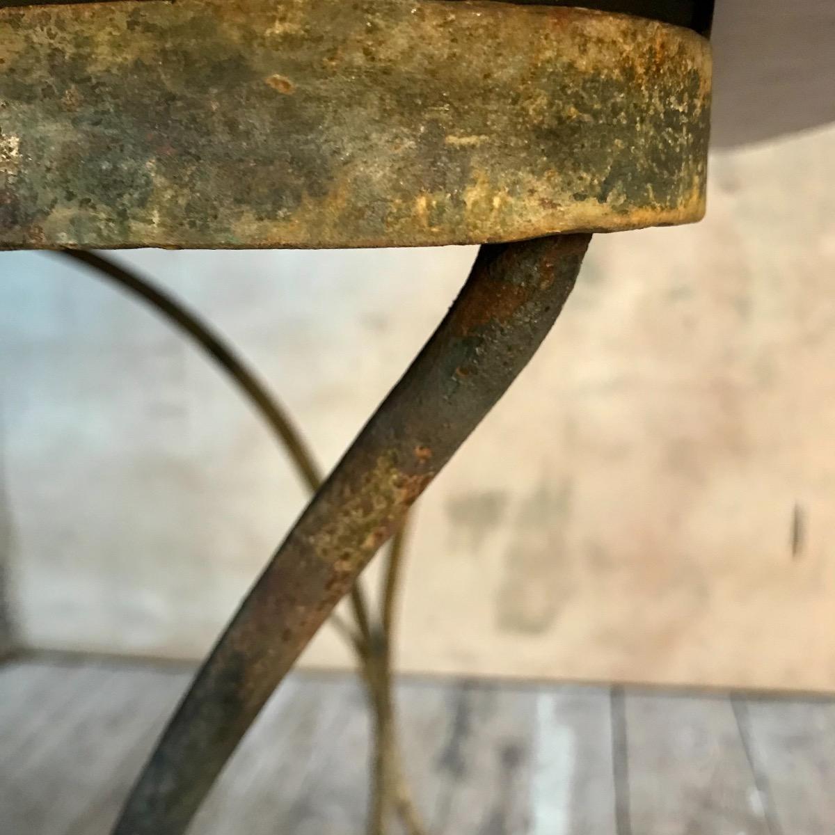 Wrought iron on sale table legs shop